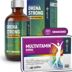 Integratore Agocap Drena Strong drenante, 500ml + OMAGGIO Multivitaminico Donna