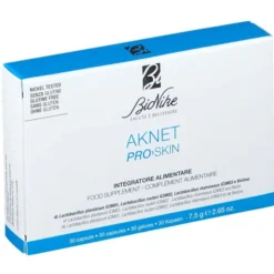 Integratore Aknet Proskin per la pelle, 30 capsule
