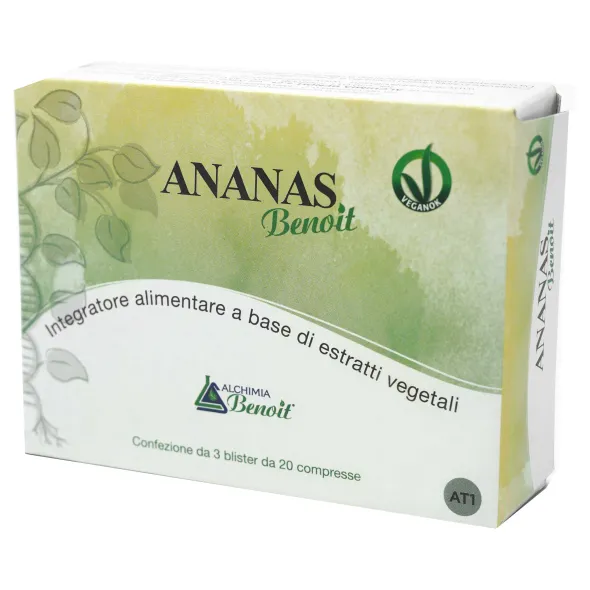 Integratore Ananas Benoit per gambe e microcircolo, 60 compresse