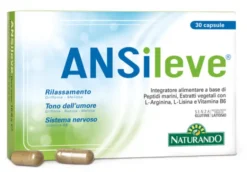 Integratore Ansileve Naturando per relax e buon umore, 30 capsule