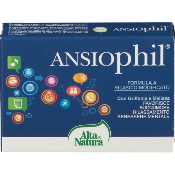 Integratore Ansiophil AltaNatura 850mg, 15 compresse