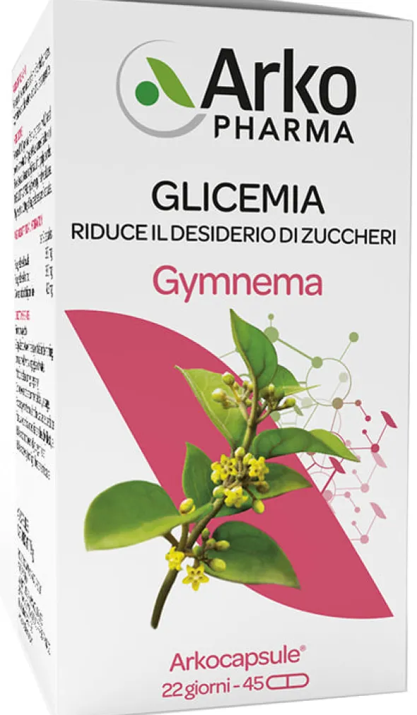 Integratore Arkocapsule Gymnema per la glicemia, 45 capsule