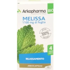 Integratore Arkocps Melissa Bio per il relax, 45 capsule