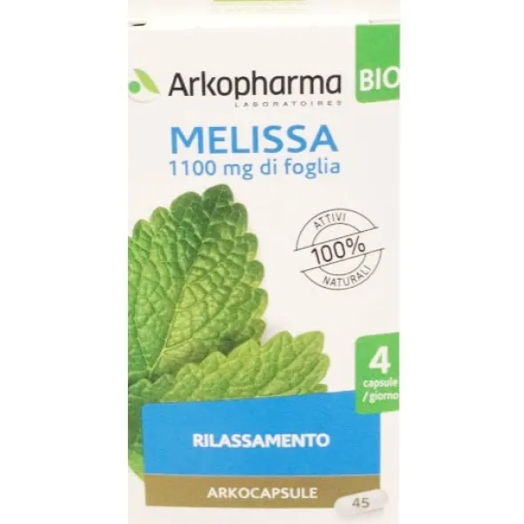 Integratore Arkocps Melissa Bio per il relax, 45 capsule