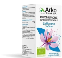 Integratore Arkocps Zafferano Bio per il buonumore, 30 capsule