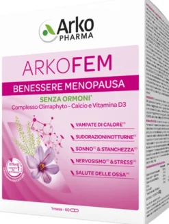 Integratore Arkofem per il benessere in menopausa, 60 capsule