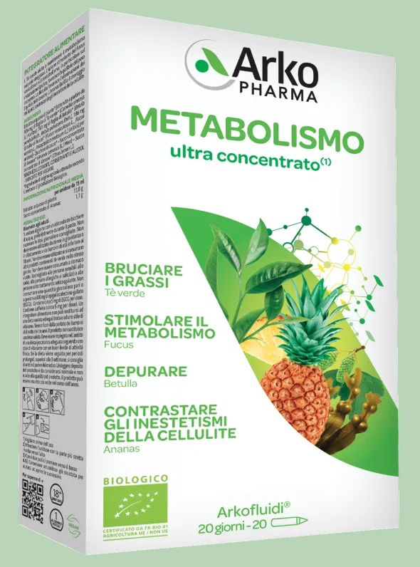 Integratore Arkofluidi US Metabolis Bio, 20 fiale