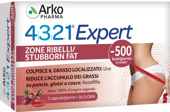 Integratore Arkopharma 4321 Slim Zone Ribelli, 60 capsule