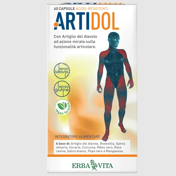 Integratore Artidol capsule per il benessere articolare, 60cps