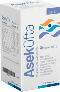 Integratore AsekOfta con DHA per la vista, 20 stickpack