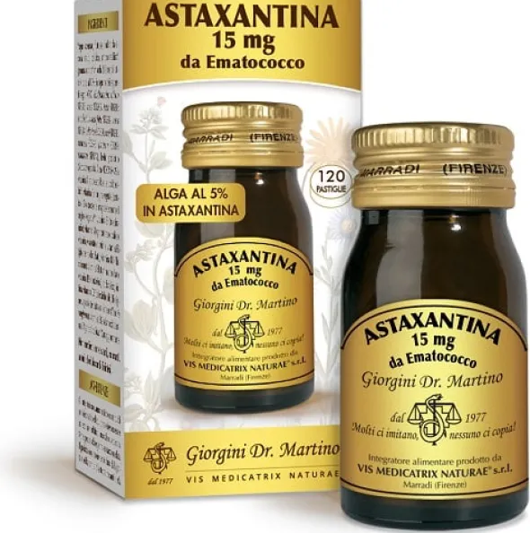 Integratore Astaxantina da Ematococco, 120 pastiglie