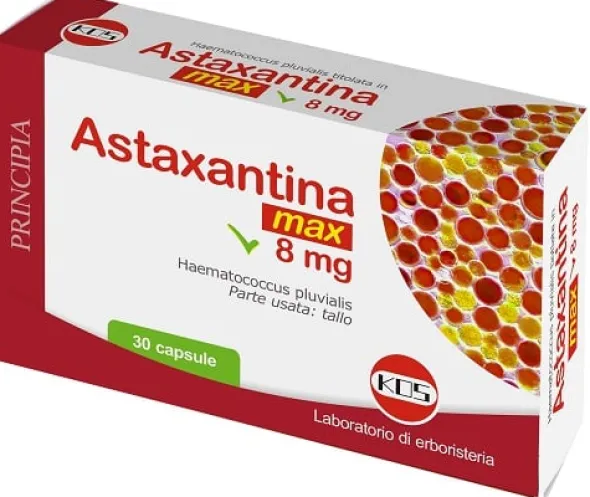 Integratore Astaxantina Max con Haematococcus, 30 capsule