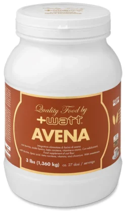 Integratore Avena Quality Food +Watt gusto cappuccino, 1,36kg