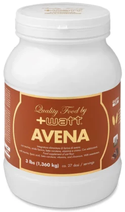 Integratore Avena Quality Food +Watt gusto cacao, 1,36kg