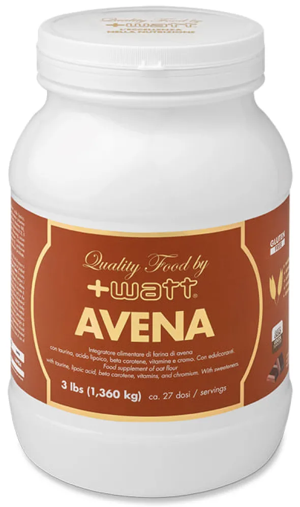 Integratore Avena Quality Food +Watt gusto cacao, 1,36kg