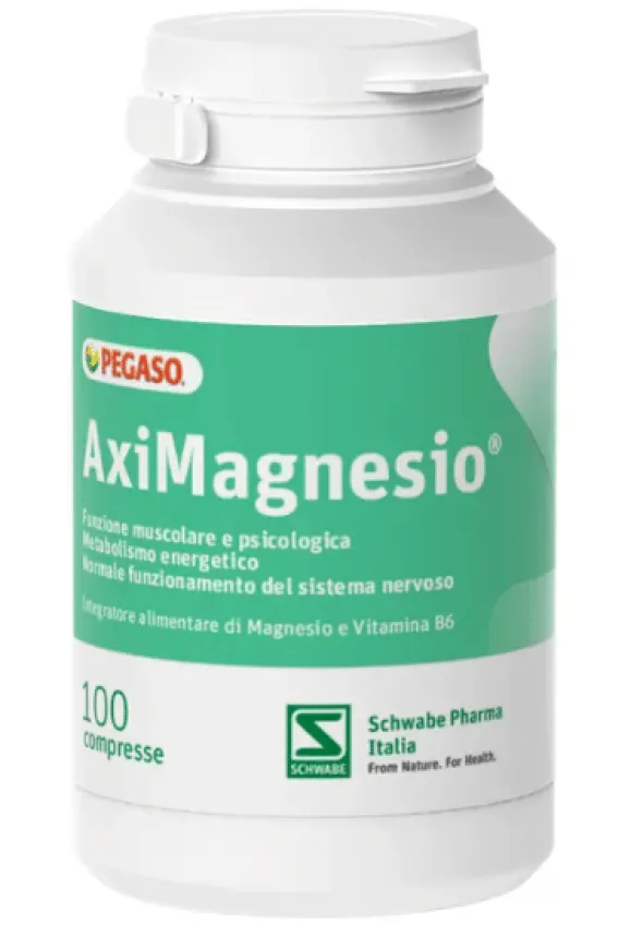 Integratore Aximagnesio Pegaso Magnesio e B6, 100 compresse