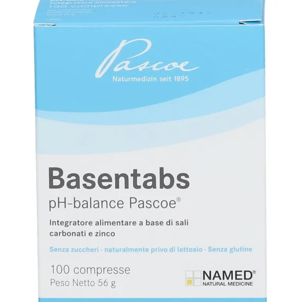 Integratore Basentabs Pascoe sali alcalini, 100 compresse