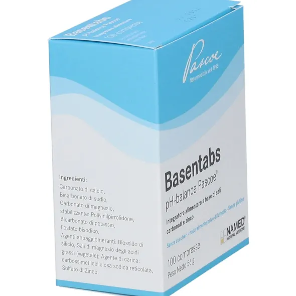 Integratore Basentabs Pascoe sali alcalini, 100 compresse