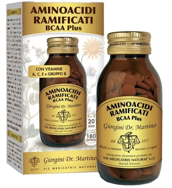 Integratore BCAA Plus aminoacidi ramificati con vitamine