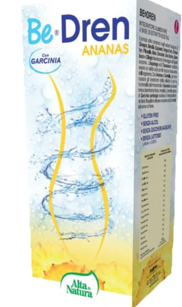 Integratore Bedren Ananas drenante e microcircolo, 500ml