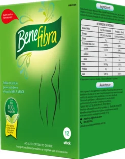 Integratore Benefibra Liquida fibra PHGG, 12 stick 30ml
