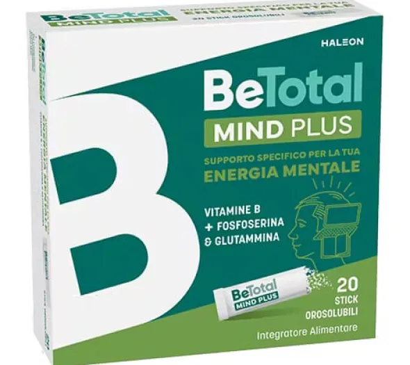 Integratore Be-Total Mind PLUS per la stanchezza mentale, 20 bustine
