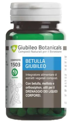 Integratore Betulla Giubileo drenante, 50 capsule