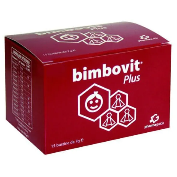Integratore Bimbovit PLUS per bambini, 15 bustine da 7g