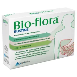 Integratore Bioflora con fermenti e FOS, 14 bustine