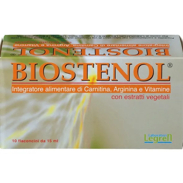 Integratore Biostenol tonico-energizzante, 10 flaconcini 15ml