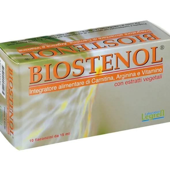 Integratore Biostenol tonico-energizzante, 10 flaconcini 15ml