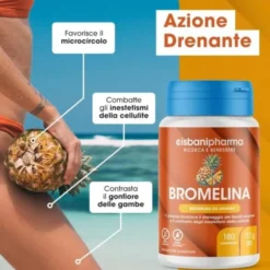 Integratore Bromelina Cisbani Pharm drenante, 180 compresse