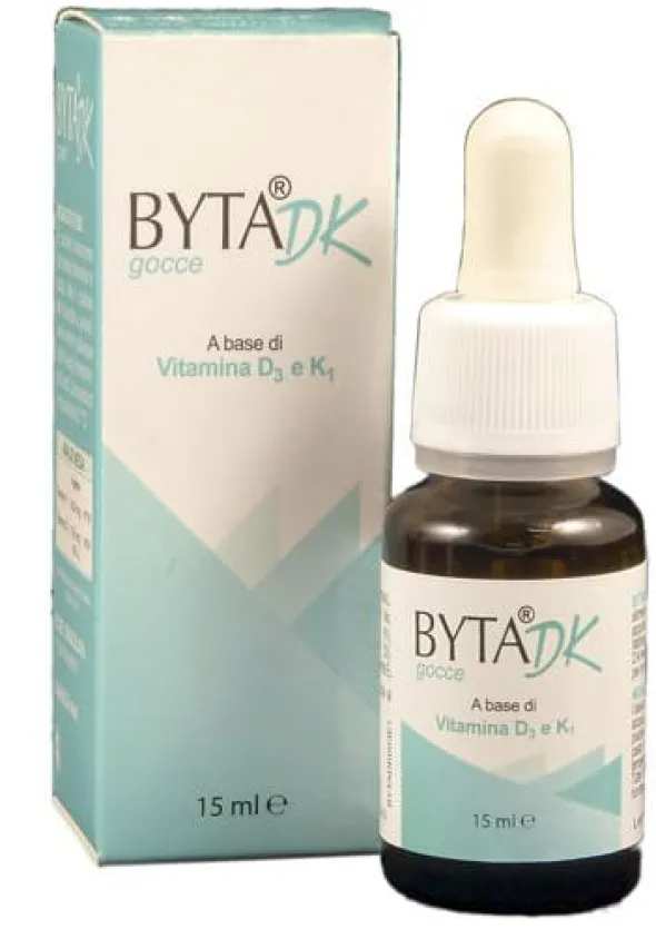 Integratore Byta DK con Vitamina D e K, gocce 15ml