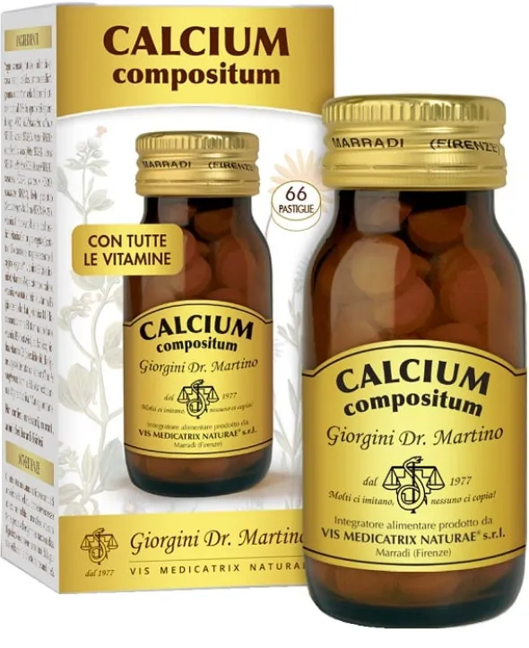 Integratore Calcium Compositum per le ossa, 66 pastiglie