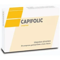 Integratore Capifolic gastroprotette per l'omocisteina, 30cpr