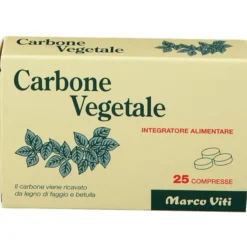 Integratore Carbone Vegetale Marco Viti, 25 compresse