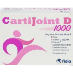 Integratore Cartijoint D 1000 per ossa e muscoli, 20 bustine