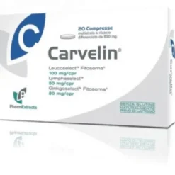 Integratore Carvelin per microcircolo e drenaggio, 20 compresse