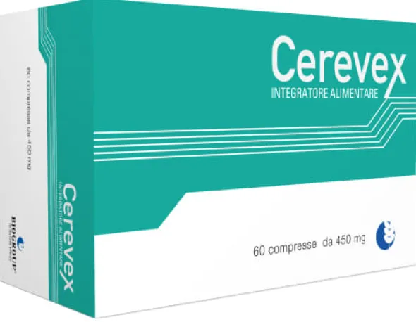 Integratore Cerevex con Ginkgo e Bacopa, 60 compresse 450mg