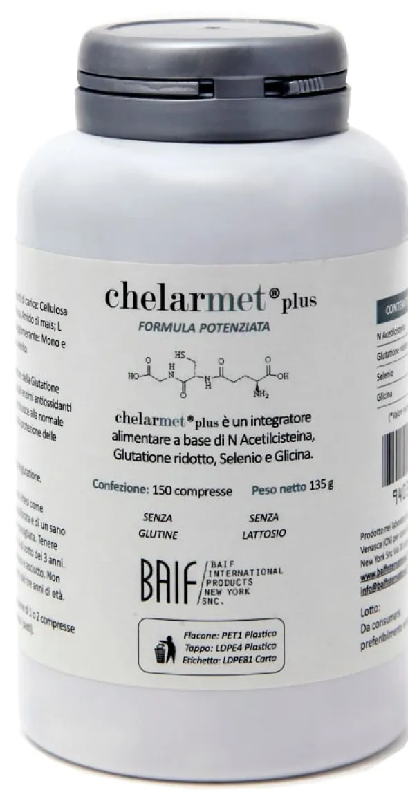 Integratore Chelarmet Plus antioxidante e immunitario, 150cpr