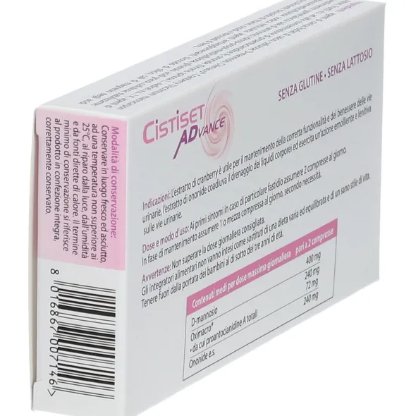 Integratore Cistiset Advance vie urinarie, 15 compresse