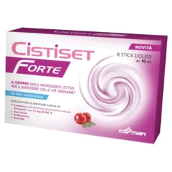 Integratore Cistiset Forte per le vie urinarie, 8 stick