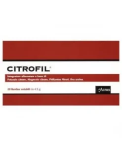Integratore Citrofil citrati e Uva Ursina, 20 bustine