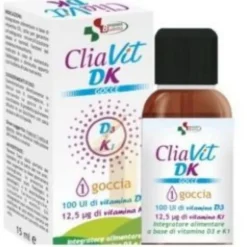 Integratore Cliavit DK Gocce vitamina D3 e K1, 15ml