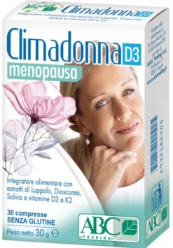 Integratore Climadonna D3 per la menopausa, 30 compresse