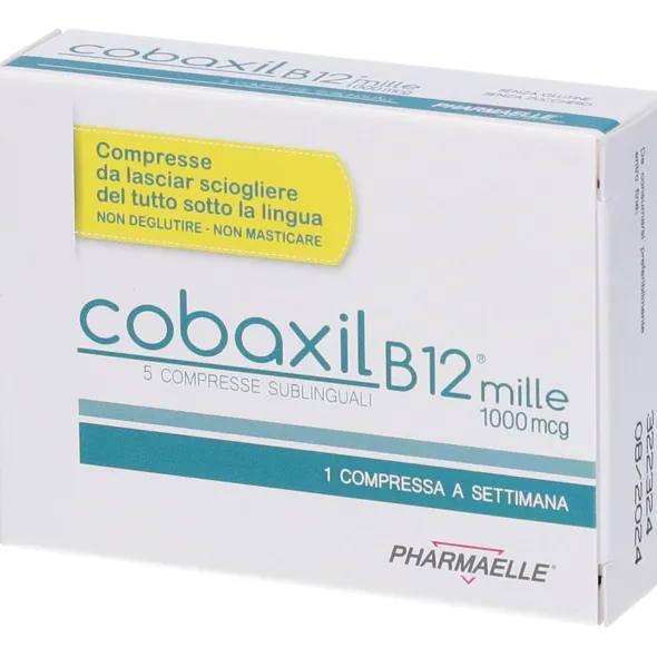 Integratore Cobaxil B12 1000mcg, 5 compresse sublinguali