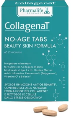 Integratore Collagenat No-Age Tabs collagene marino, 60cpr