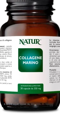 Integratore Collagene Marino Natur con vitamina C, 60 capsule