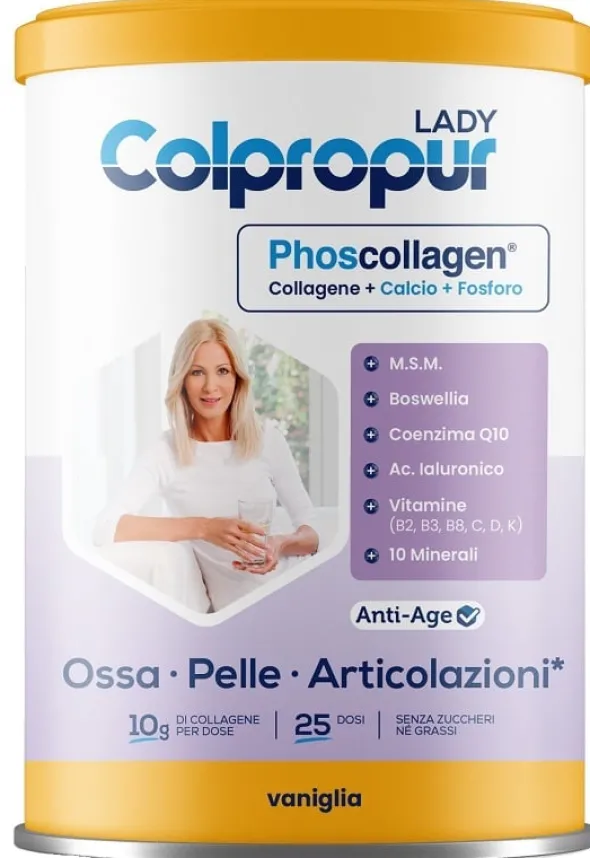 Integratore Colpropur Lady Collagene gusto vaniglia, 332,5g