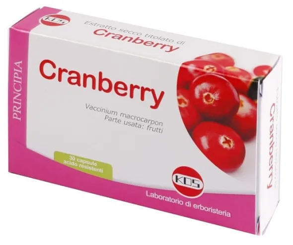 Integratore Cranberry Estratto Secco per le vie urinarie, 30 capsule